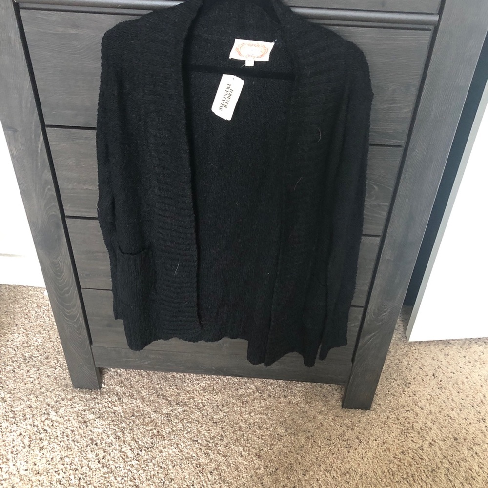 Black cardigan